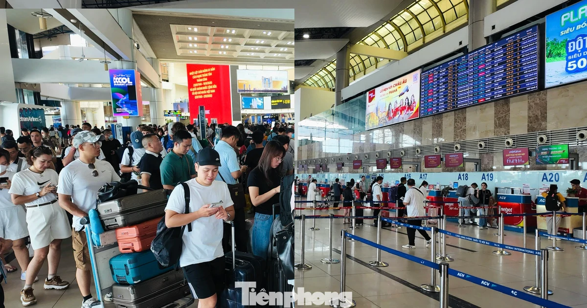 Sân bay Nội Bài cao điểm 2/9: Nơi đông nghịt, chỗ vắng tanh