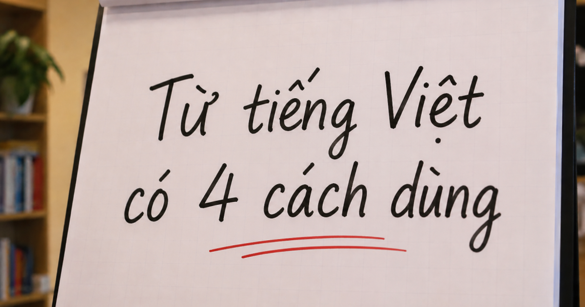 Từ tiếng Việt chỉ 1 âm tiết nhưng lại có tới 4 cách dùng