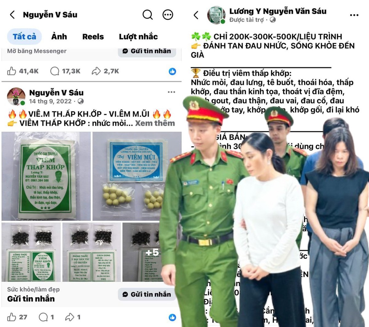 Khám xét 3 địa điểm, thu giữ hơn 100.000 sản phẩm thuốc đông y chứa chất cấm: Bắt tạm giam Huỳnh Văn Mẩn và Nguyễn Thị Kim Thoa
