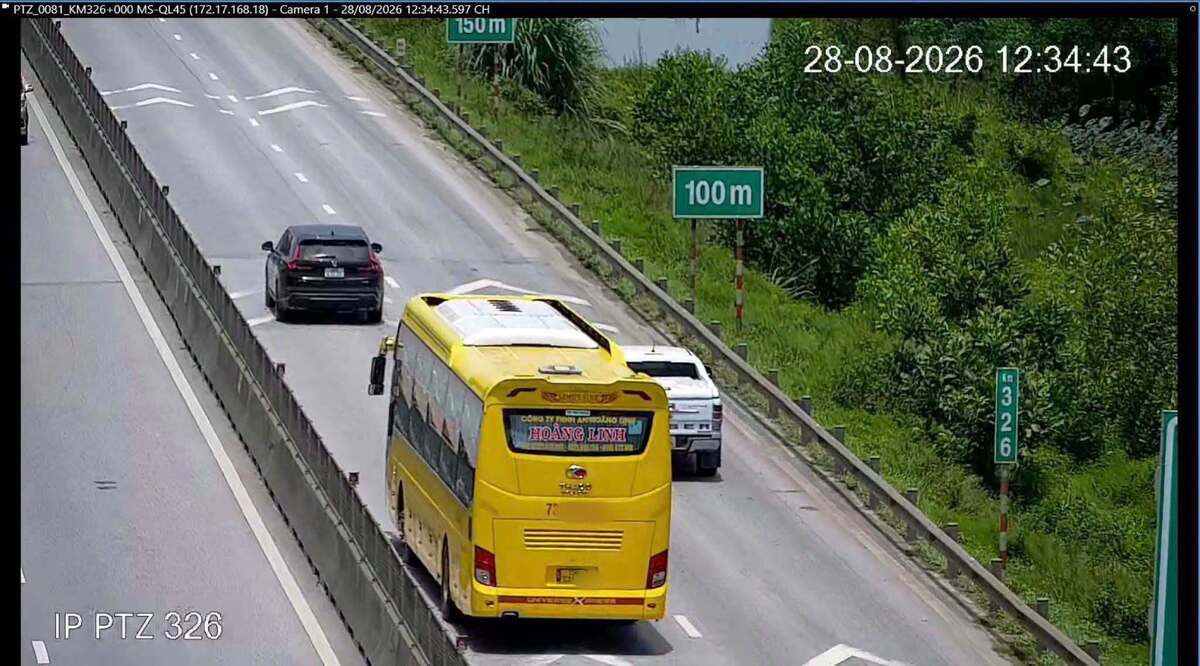 Ngày đầu nghỉ lễ, 9 tài xế bị phạt lỗi không giữ khoảng cách trên cao tốc