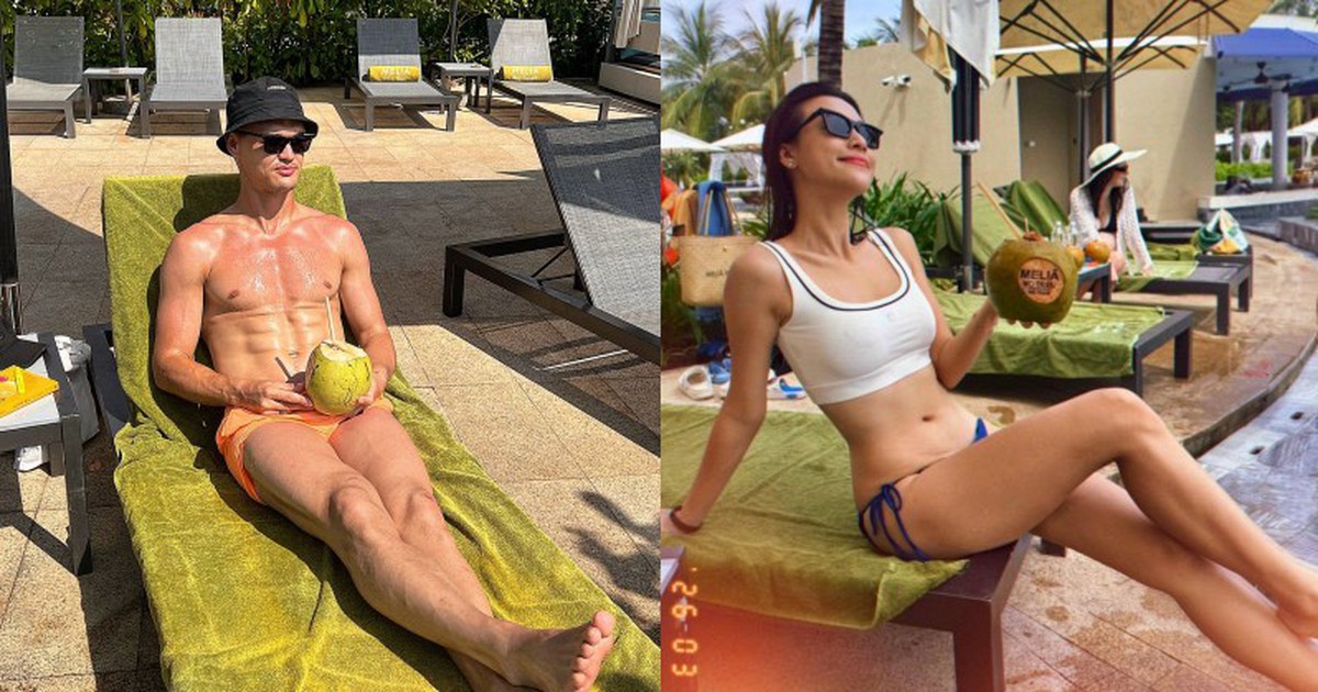 Lê Giang Patrik và MC Hoàng Oanh diện đồ đi biển nét căng như lên bìa tạp chí: Phía sau hình ảnh "bỏng mắt"