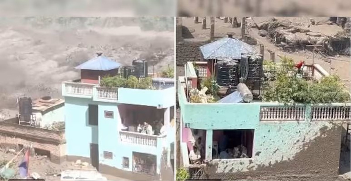 Điều kỳ diệu giữa dòng lũ ở Nepal: Một căn nhà còn nguyên vẹn giữa đống đổ nát, người bên trong được bảo đảm an toàn
