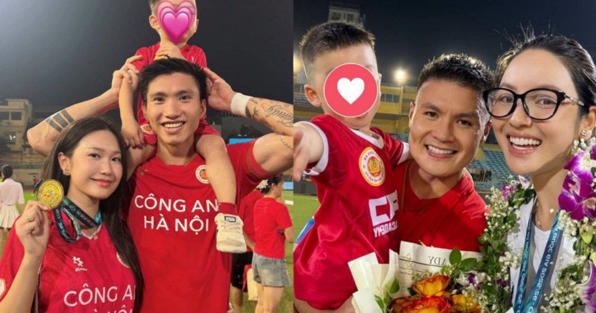Chu Thanh Huyền đọ sắc với Doãn Hải My trong ngày đội bóng của Quang Hải, Văn Hậu giành Siêu cúp quốc gia