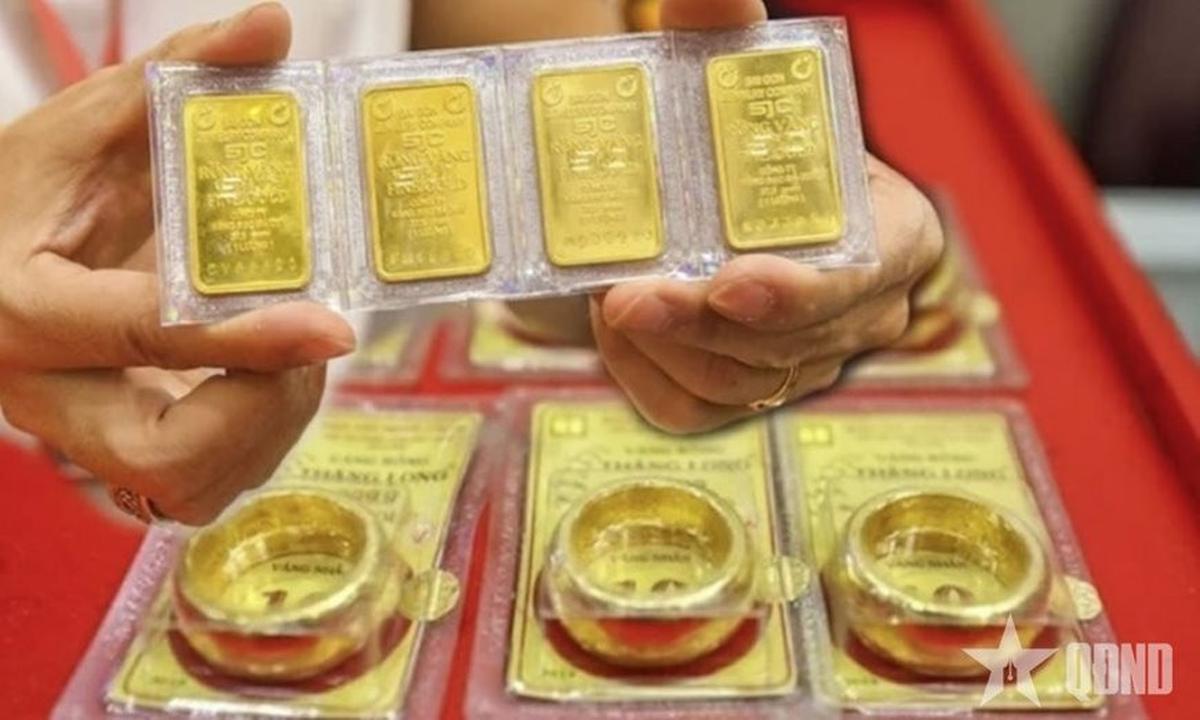 Giá vàng SJC, DOJI và các thương hiệu khác tăng vào cuối ngày 4/8