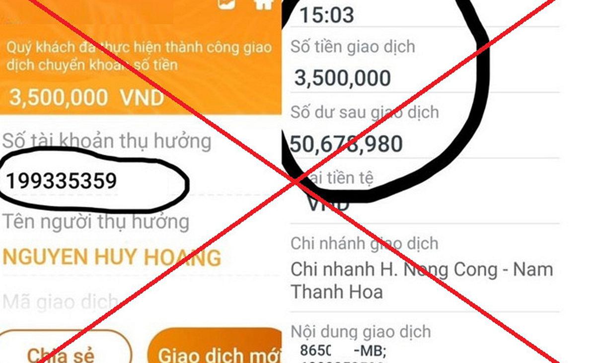Nhận bill chuyển khoản đủ thông tin giao dịch, nhưng điên thoại chưa có thông tin này: Người dân chú ý kẻo dính bẫy