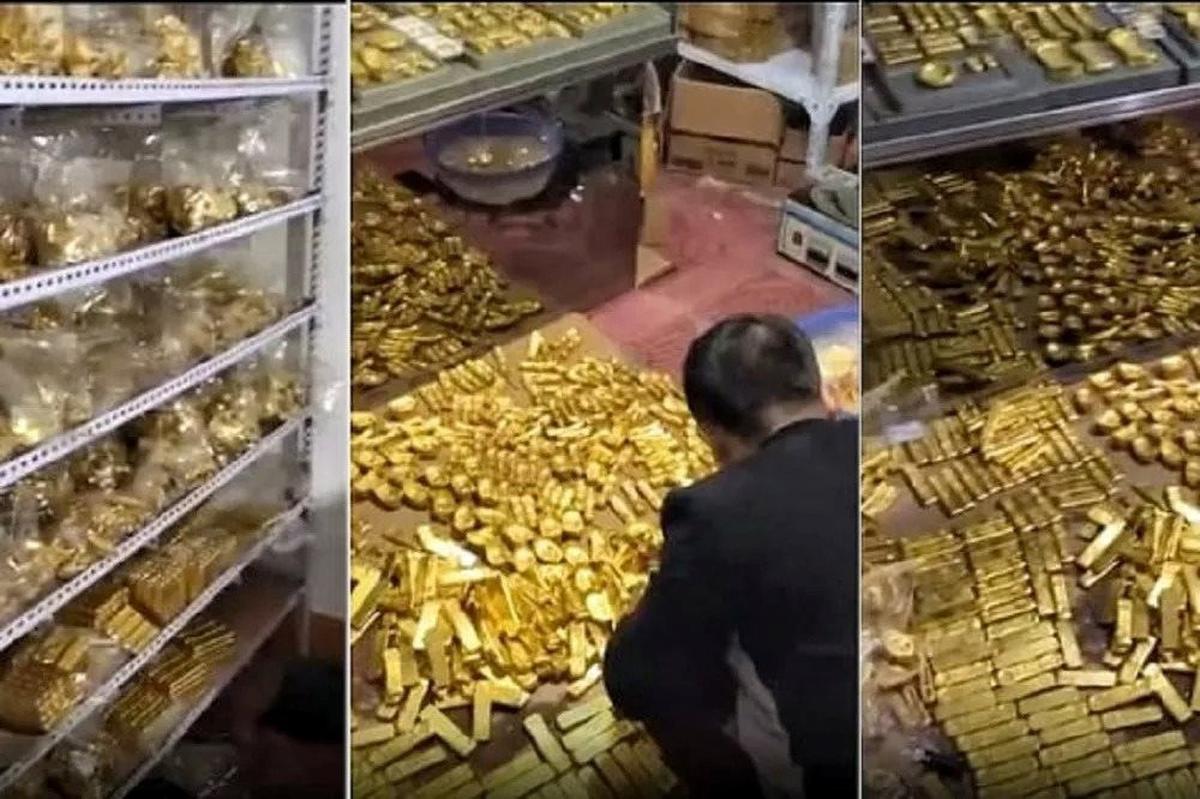 Tịch thu 13,5 tấn vàng trị giá 47 nghìn tỷ đồng phủ kín sàn tại một biệt thự