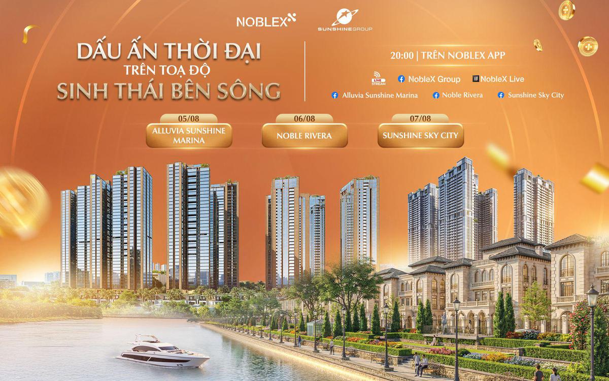 Ngắm toàn cảnh đô thị sinh thái 2 tỷ USD vừa được Sunshine Group khởi công trên sóng livestream NobleX Live ngày 6/8