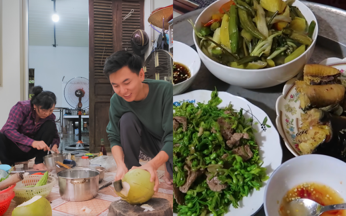 Bữa cơm nhà miền Tây mẹ nấu cho Khoai Lang Thang