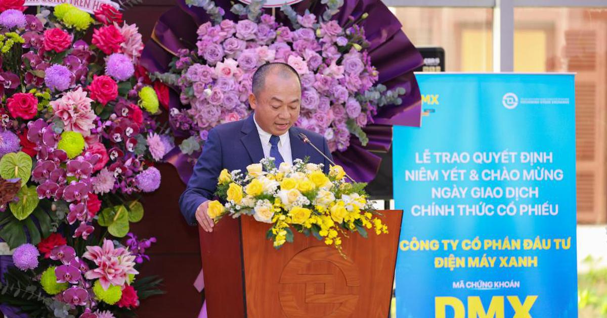 Tổng giám đốc Điện Máy Xanh "gom hàng" trong ngày đầu tiên cổ phiếu DMX lên sàn