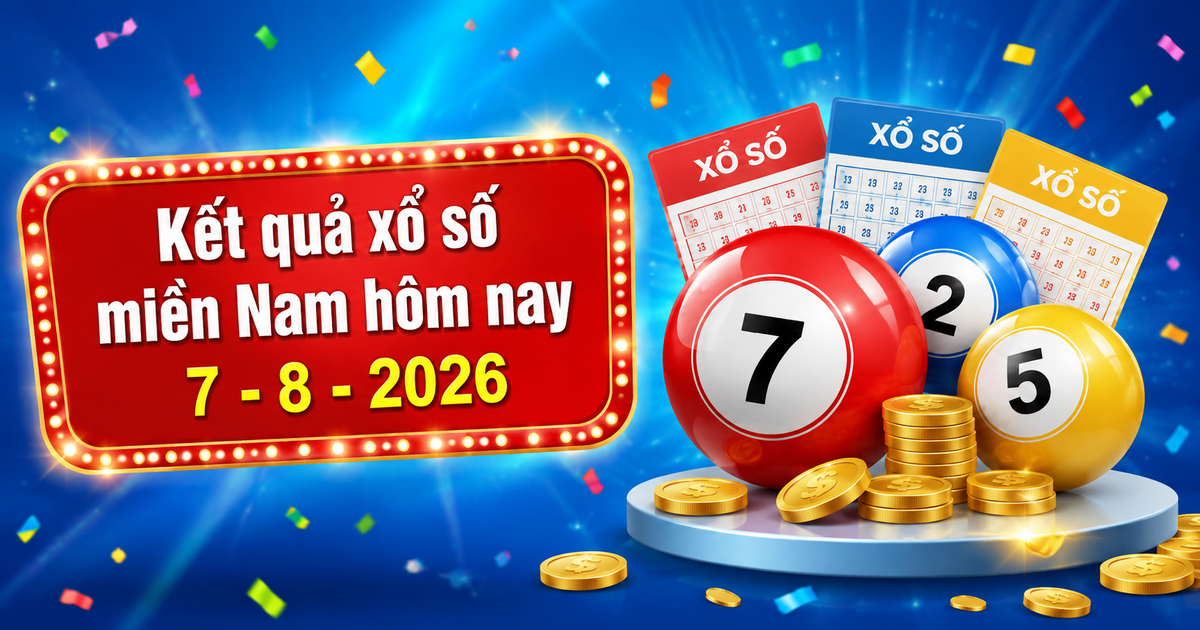 XSMN 7/8 - Kết quả xổ số miền Nam hôm nay thứ Sáu ngày 7/8/2026