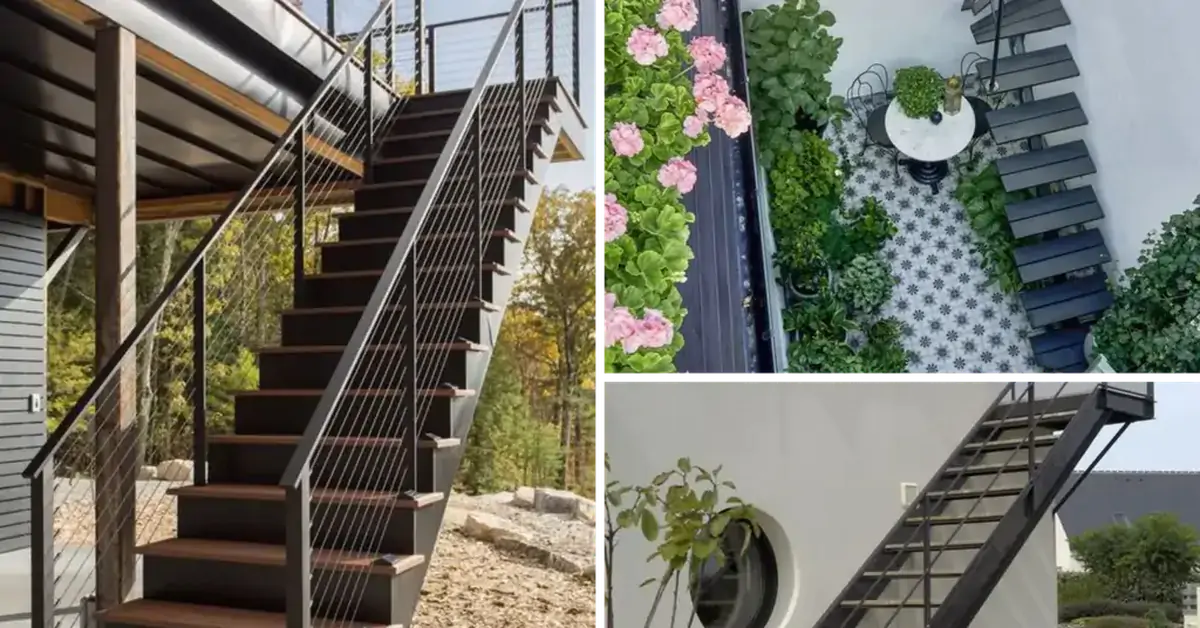 Vì sao nhiều gia đình thích làm thêm cầu thang bên ngoài nhà?