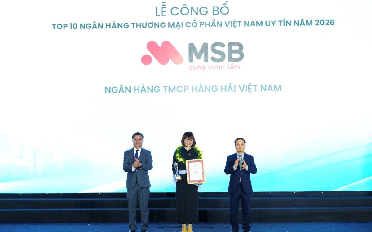 MSB được Vietnam Report vinh danh tại hai bảng xếp hạng uy tín năm 2026