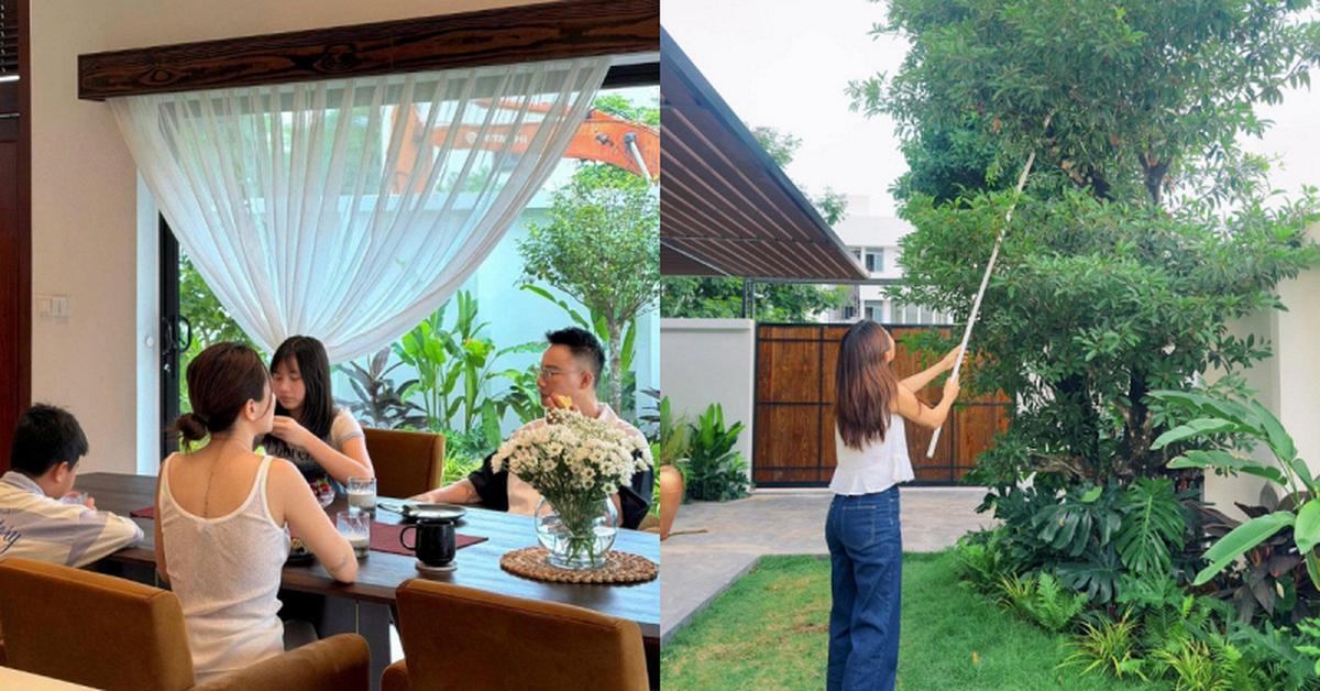 Bên trong biệt thự 500m2 như khu nghỉ dưỡng của nam ca sĩ quê Ninh Bình lấy vợ miền Tây, 3 thế hệ cùng chung sống