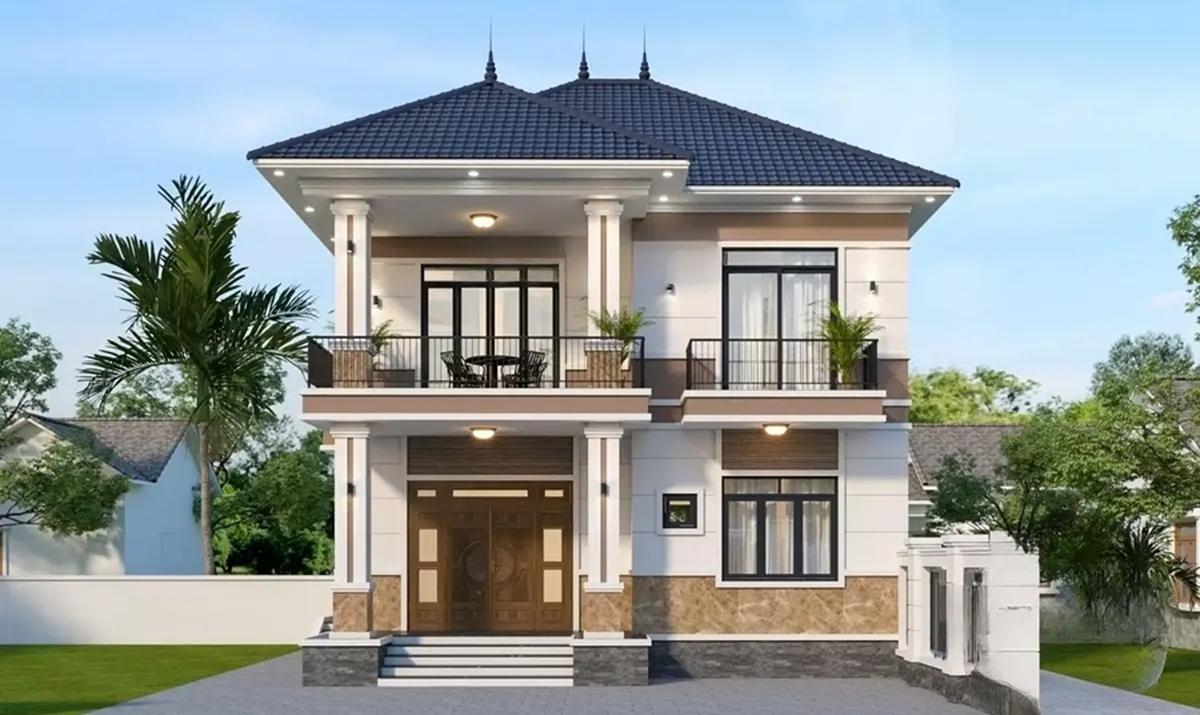 Chi phí xây nhà mái Nhật 2 tầng 70m² khoảng bao nhiêu