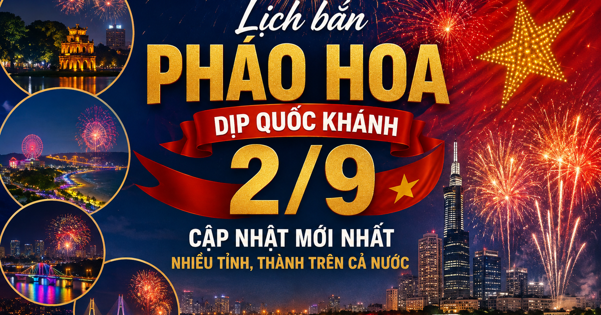 Danh sách các điểm bắn pháo hoa dịp Quốc khánh 2/9 trên cả nước: Check ngay để lên lịch đi xem