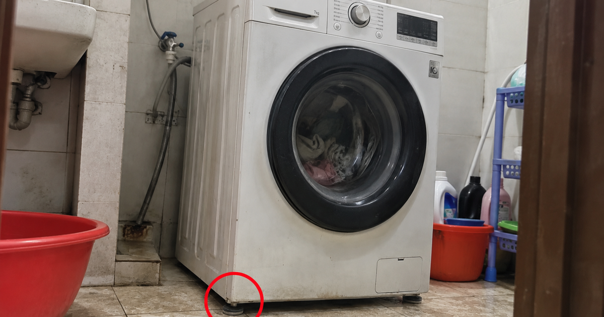 Cách đơn giản khiến máy giặt bớt rung lắc