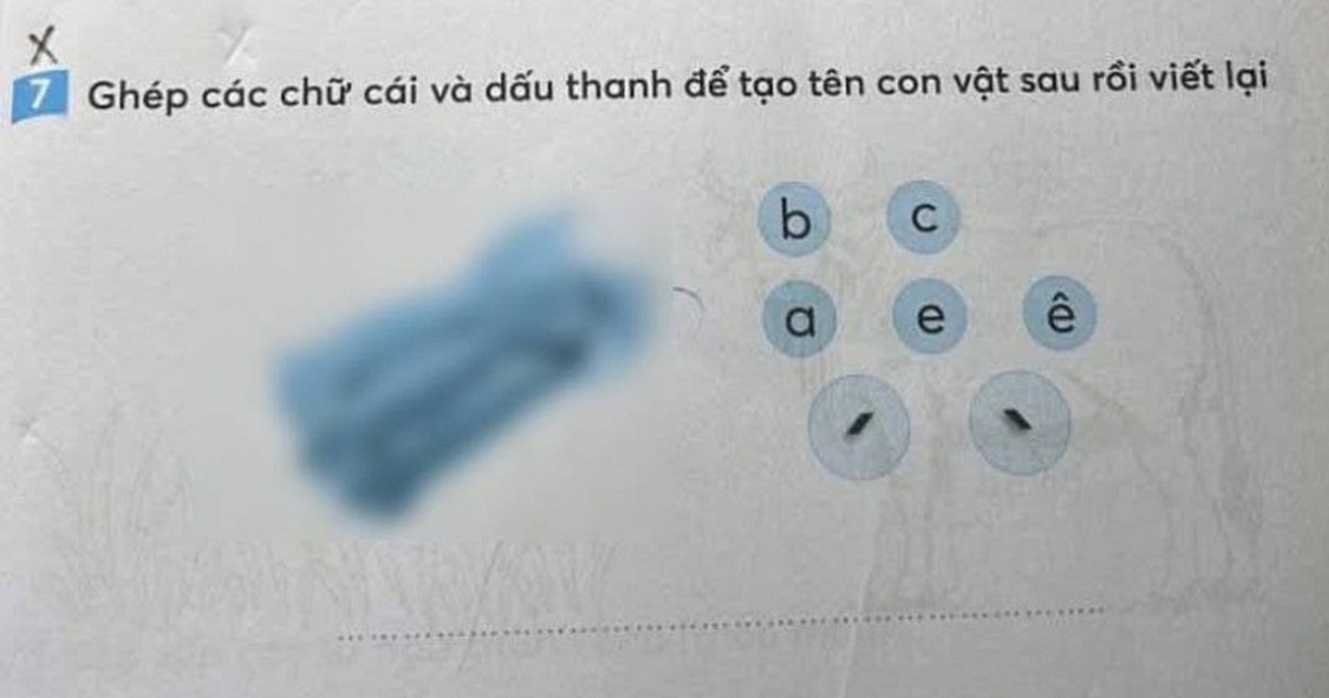 Con vật trong bài tập tiếng Việt này có gì "khác lạ" mà khiến 1 bà mẹ bức xúc, hội phụ huynh cũng vào cuộc tranh luận?