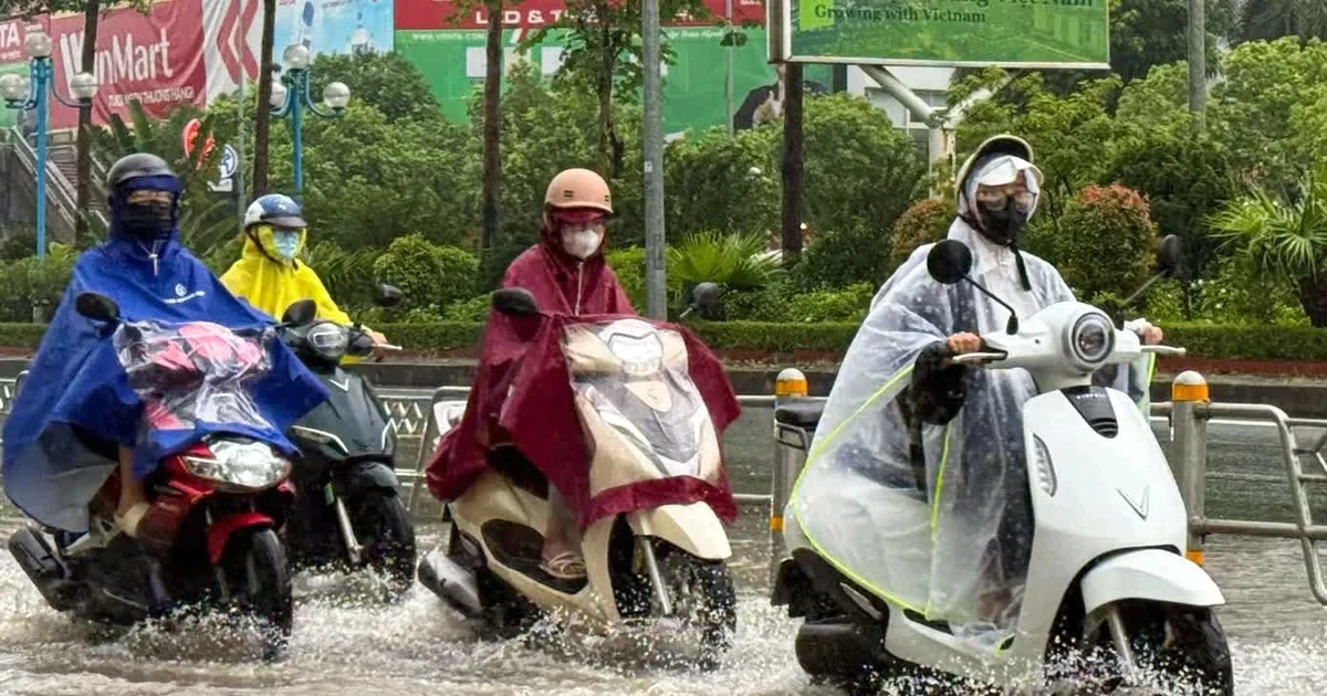Mưa lớn ở miền Bắc kéo dài thêm