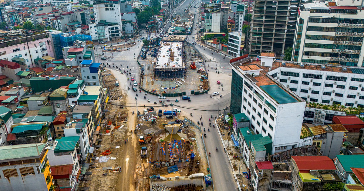 Hà Nội cho xe đi vào làn BRT tại nút Láng Hạ - Giảng Võ