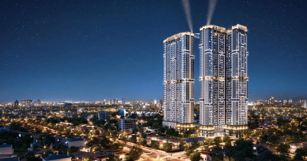 Việt Nam đang sở hữu toà tháp đôi có cầu kính trên không cao nhất cả nước, xác lập kỷ lục ngay ngày khánh thành