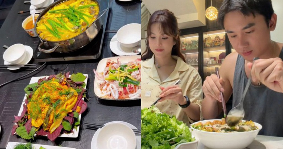 Cơm nhà của Diệp Lâm Anh và tình trẻ Phạm Kiên