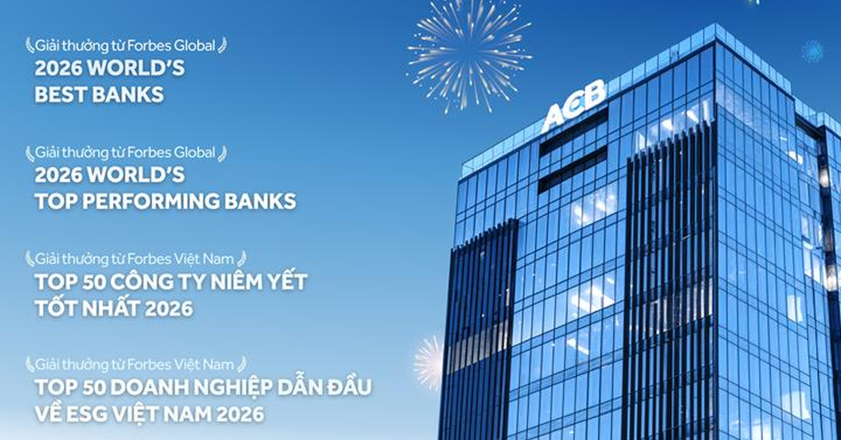 ACB được vinh danh trên bảng xếp hạng uy tín của Forbes toàn cầu và Forbes Việt Nam