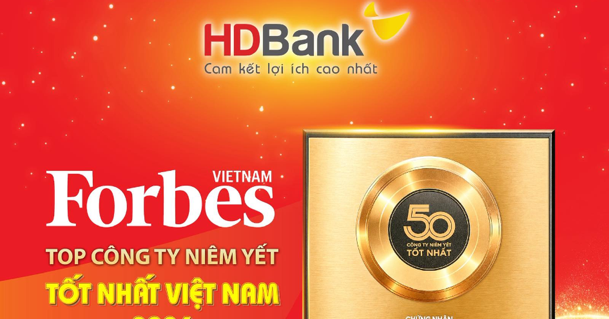 HDBank tiếp tục vào Top 50 Forbes Việt Nam trong bước chuyển lớn của thị trường vốn