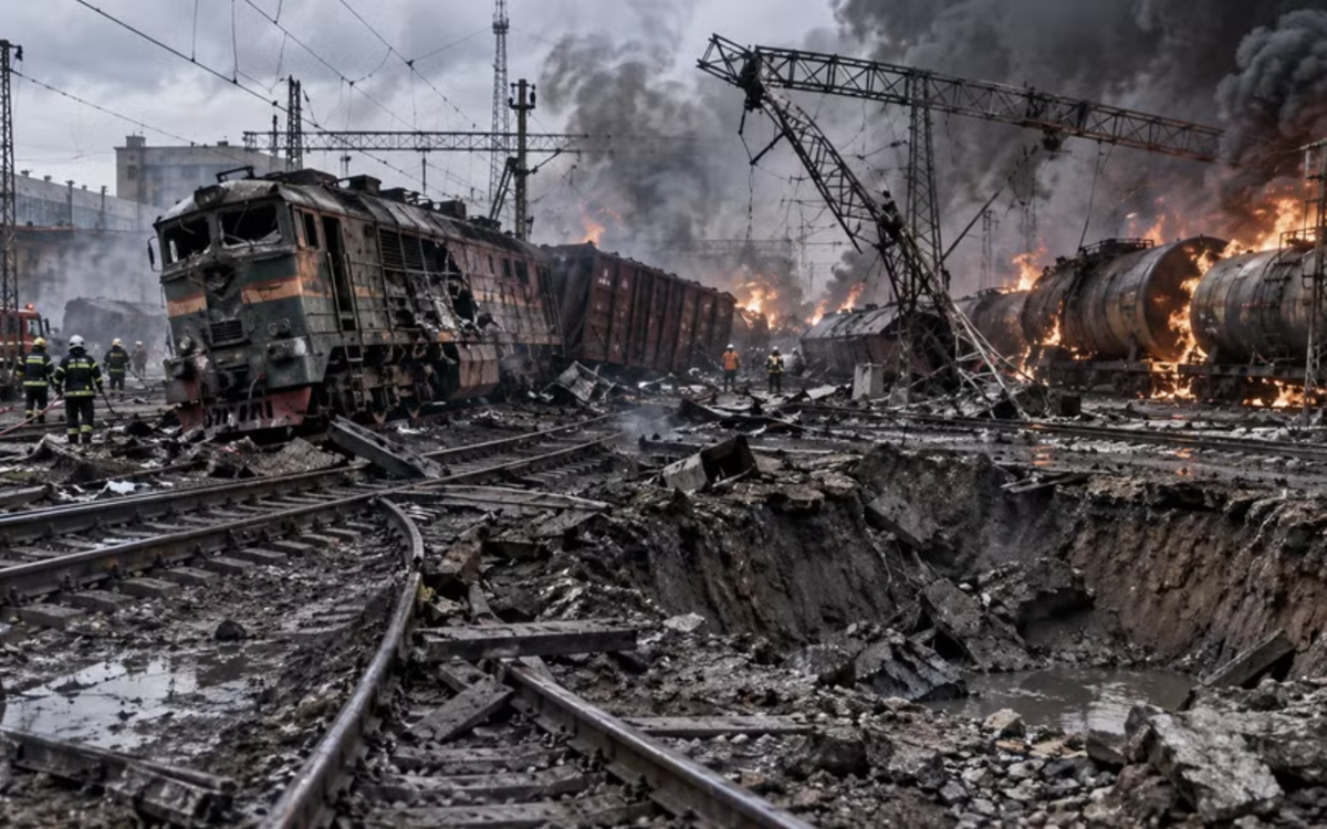 Mỗi tháng, Nga phá hủy 90 đầu máy xe lửa của Ukraine