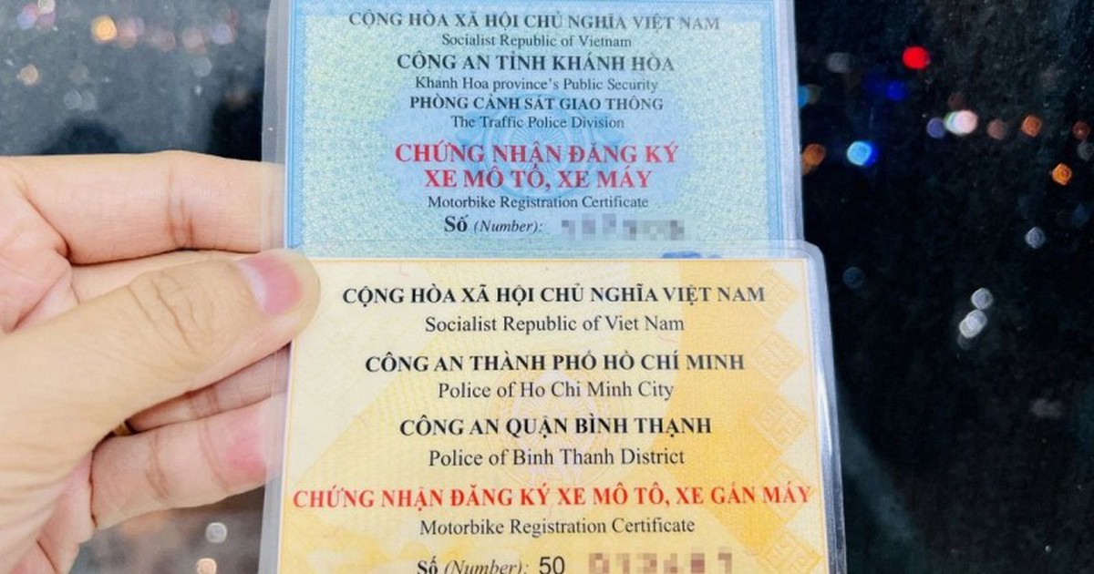 Người dân chú ý thông báo quan trọng liên quan đến giấy đăng ký xe