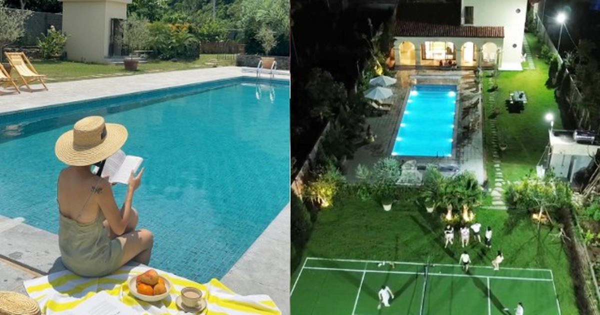 Đại gia đình 15 người nghỉ dưỡng tại villa riêng cách Hà Nội 40km, không cần săn vé máy bay, check-in...