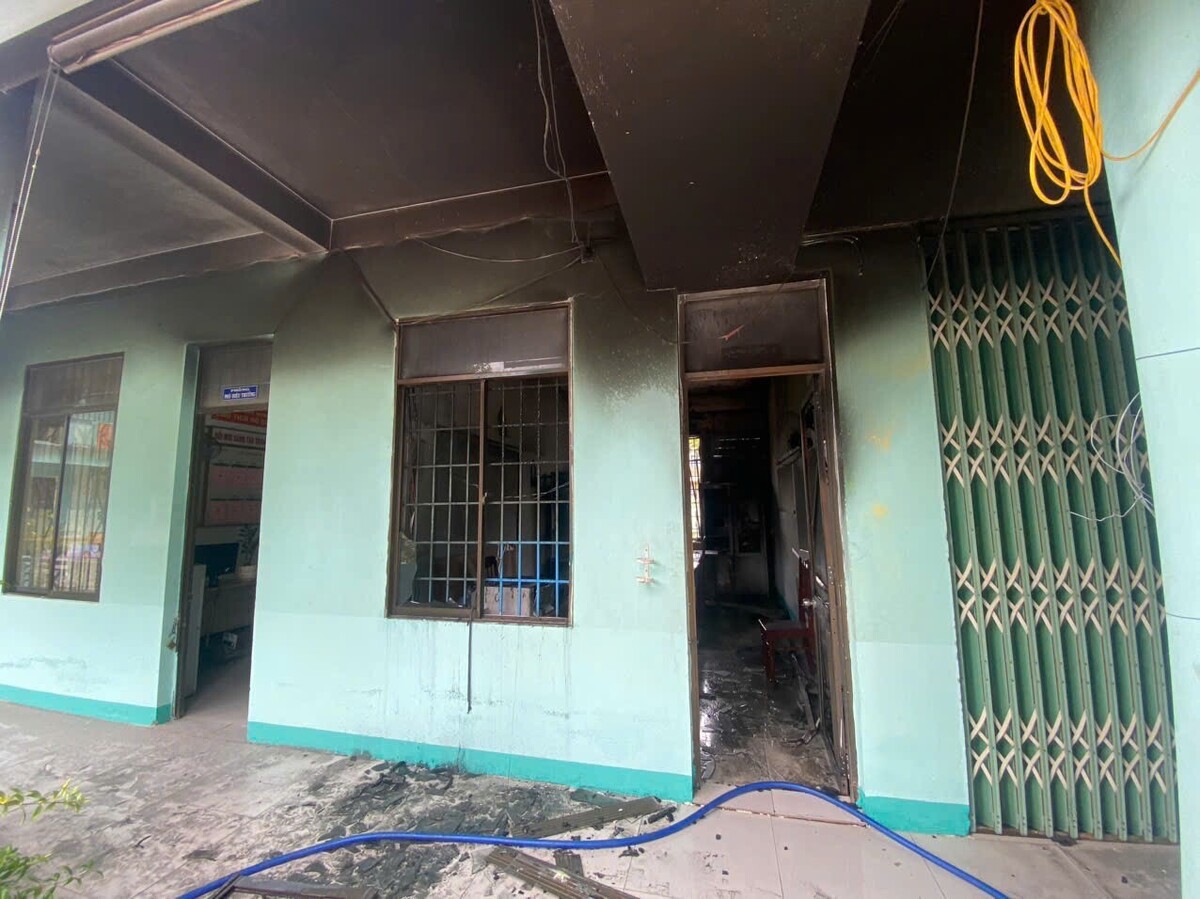 Cháy trường tiểu học ở Quảng Ngãi, một phó hiệu trưởng tử vong
