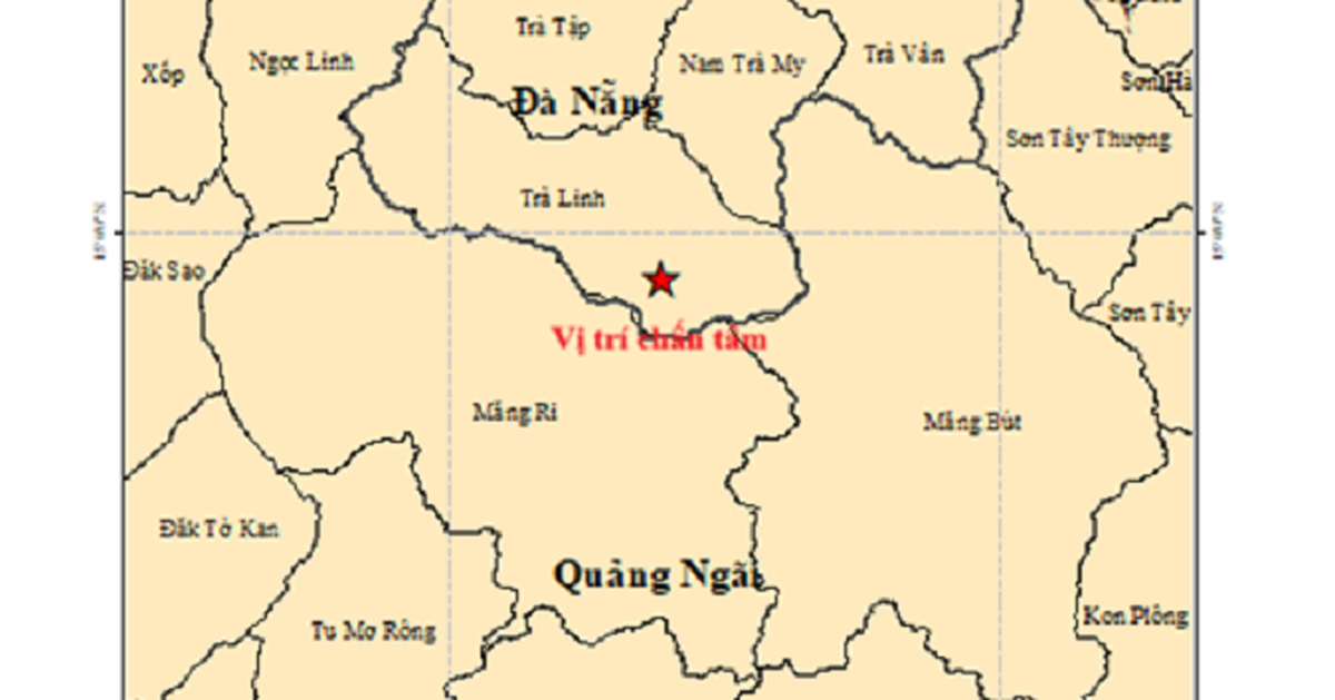 Liên tiếp xảy ra động đất ở Đà Nẵng, Quảng Ngãi