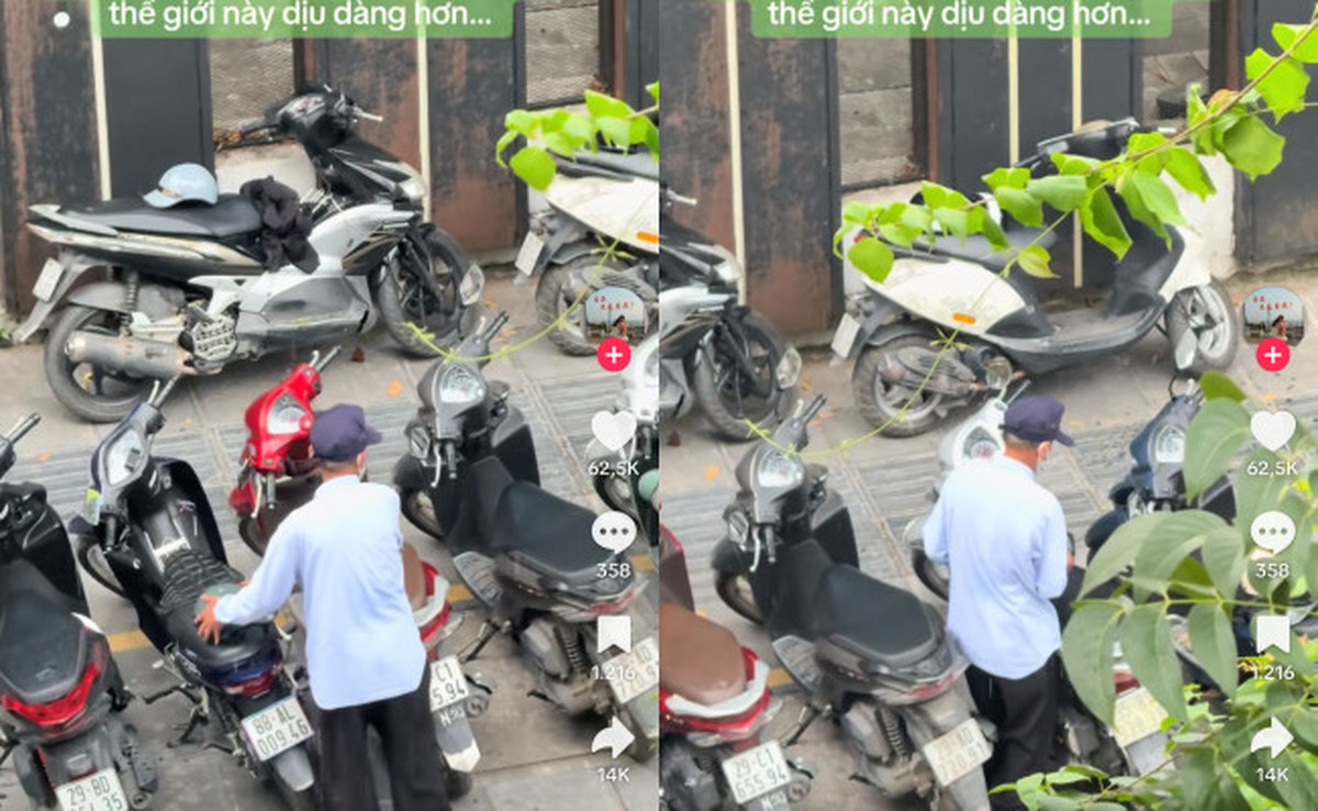 Clip 21 giây về chú bảo vệ quán cafe trong ngày mưa, một thói quen khiến ai cũng phải nhớ mặt