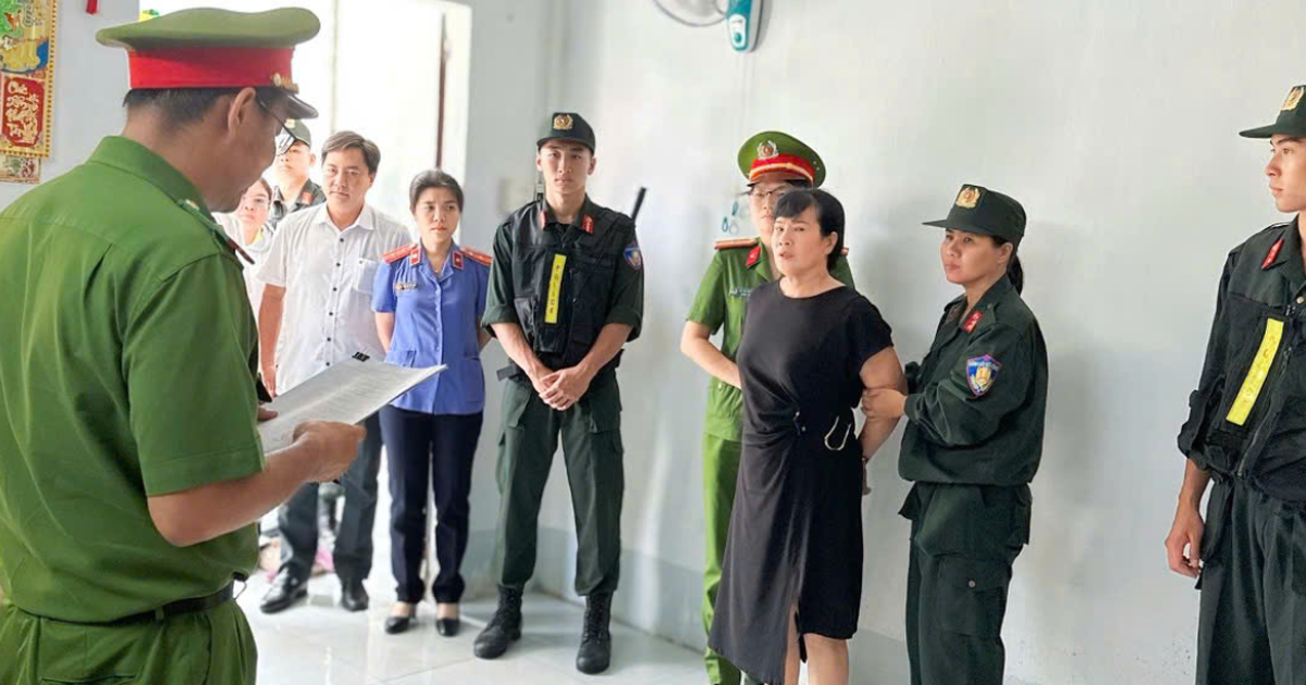 Thi hành lệnh bắt tạm giam Facebooker Nguyễn Thị Châu SN 1968