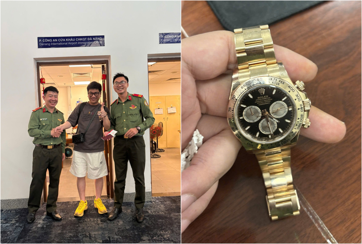 Công an xác minh chiếc đồng hồ Rolex trị giá hơn 1,6 tỷ đồng nằm tại khu vực soi chiếu Cảng hàng không quốc tế Đà Nẵng