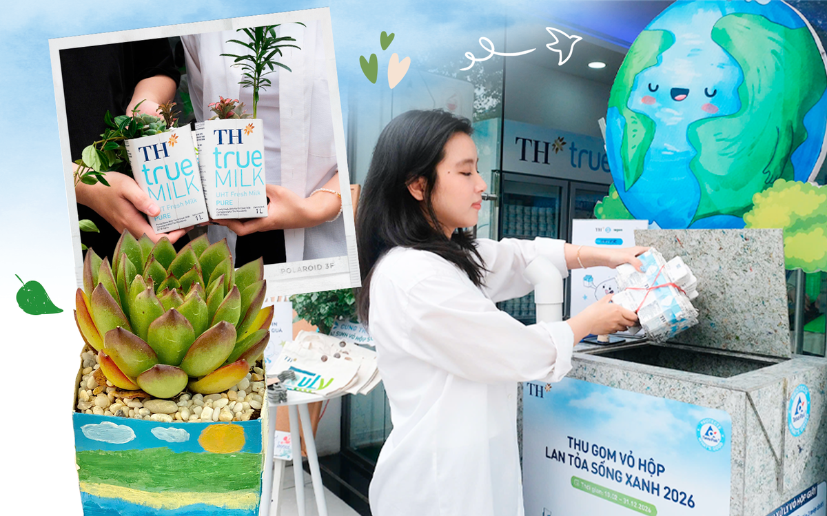 Lan tỏa sống xanh: TH trao quà tái chế từ vỏ hộp cho trẻ vùng cao