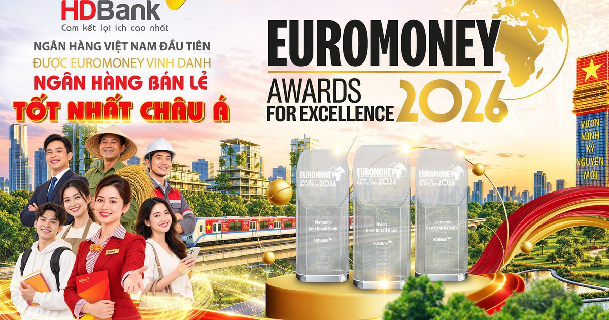 Danh hiệu "Ngân hàng Bán lẻ tốt nhất châu Á" lần đầu tiên được trao cho một ngân hàng Việt Nam