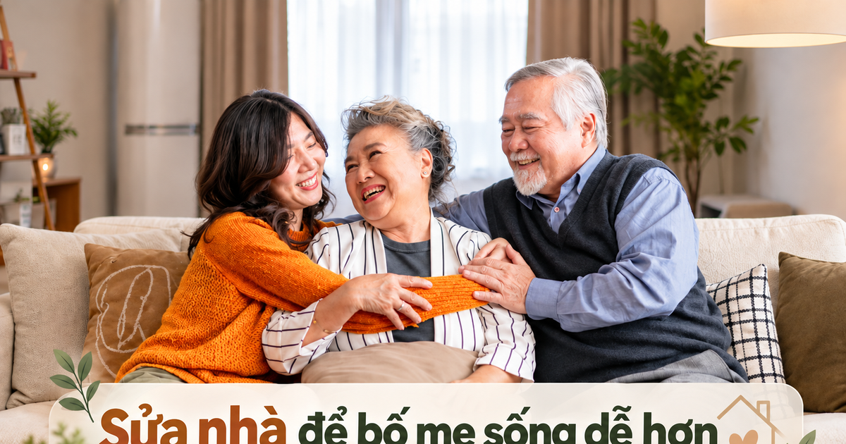Cô gái cải tạo lại nhà sau khi bố mẹ già chuyển đến sống cùng: 6 thay đổi khiến ai có người lớn tuổi cũng nên tham khảo