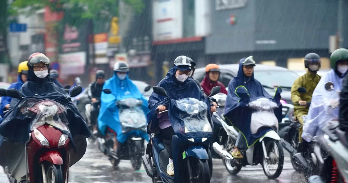 Mưa mở rộng ra miền Bắc