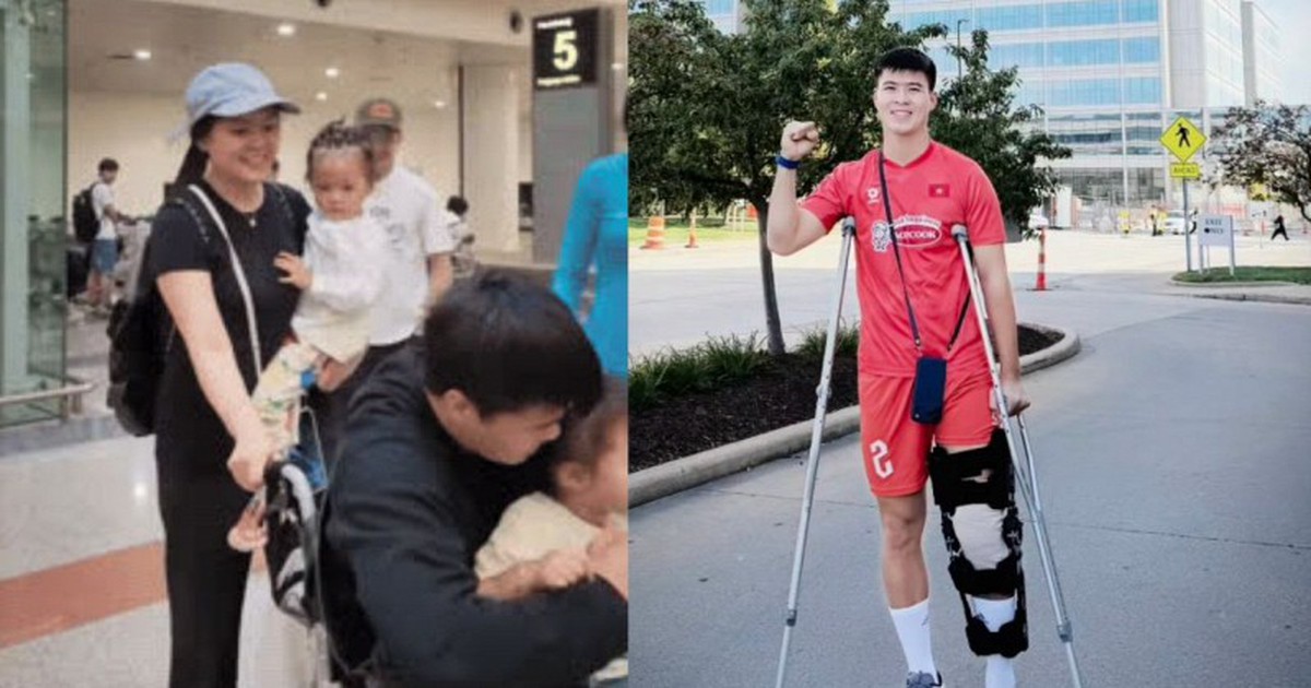 Duy Mạnh trở về sau ca phẫu thuật chấn thương, xúc động ôm chầm lấy con gái