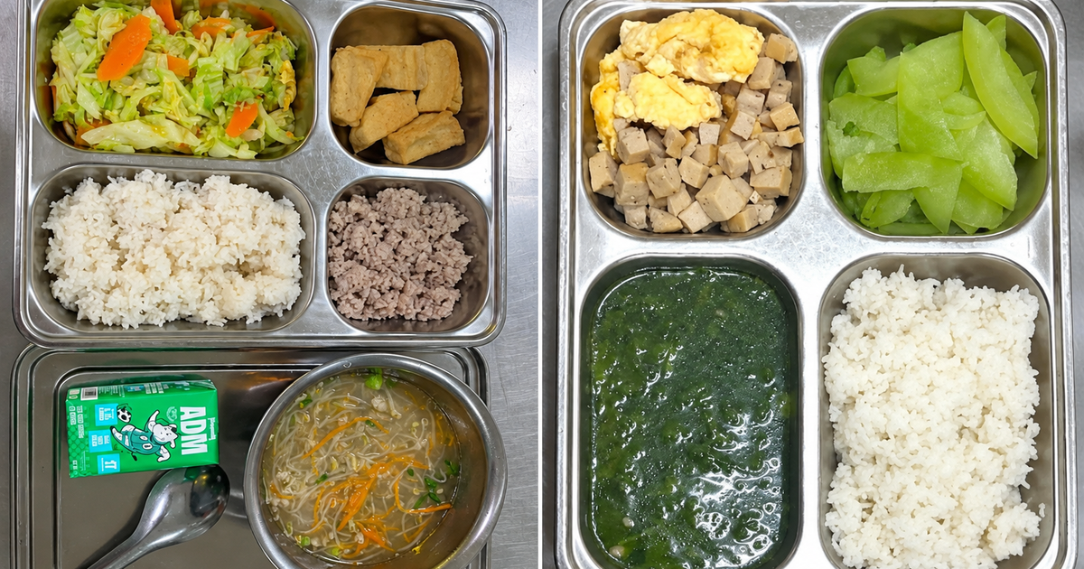 Suất ăn bán trú trường công ở Hà Nội đầy đặn, ngon mắt vẫn gây tranh cãi, phụ huynh phản ánh điều bất ngờ