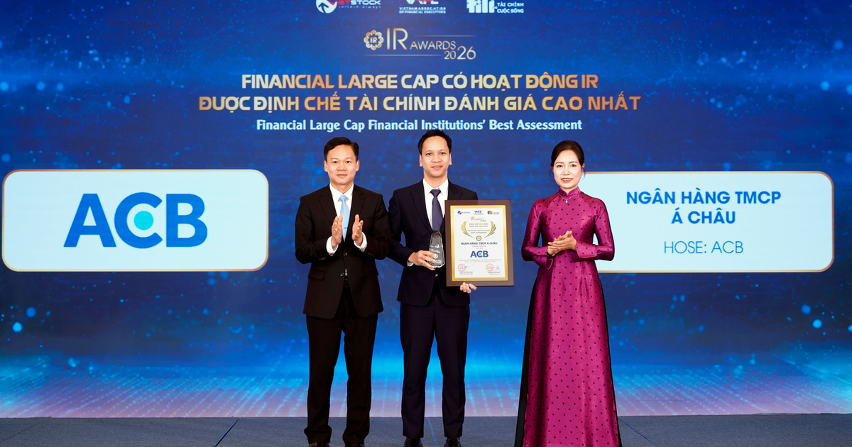 ACB được giới tài chính đánh giá cao nhất về hoạt động IR trong nhóm Financial Large Cap