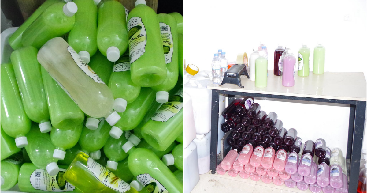 Công an ập vào kiểm tra, thu giữ 67 can và 453 chai dung dịch màu xanh, đỏ: Lời khai bất ngờ của nữ chủ shop Vũ Thị Xuân Trà SN 2001