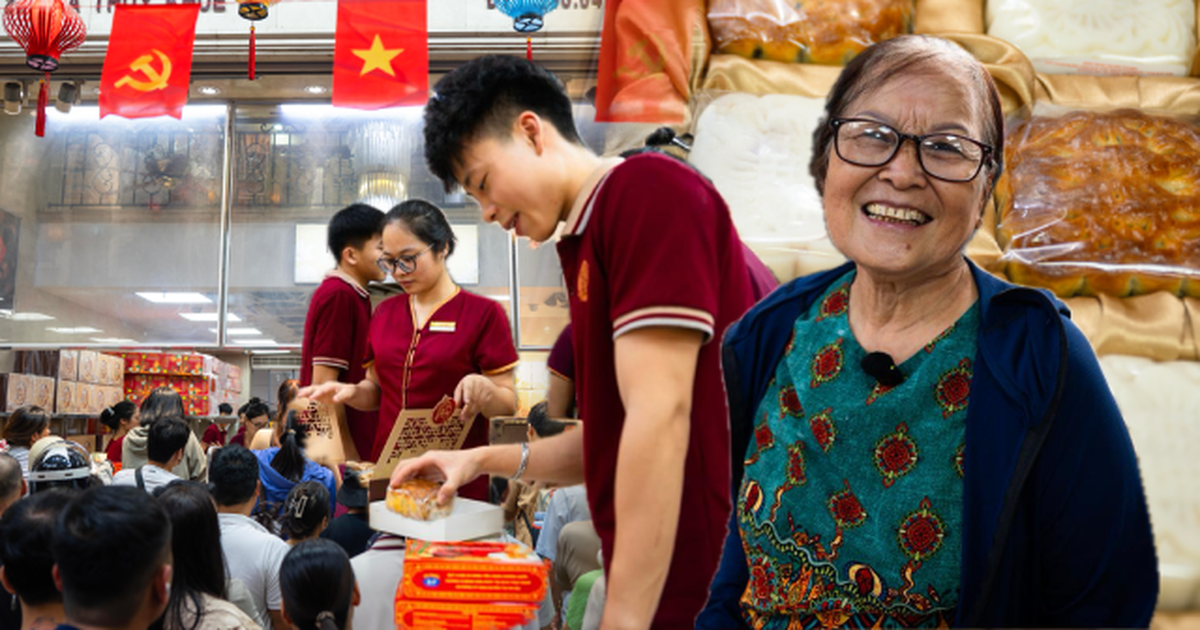 Chờ 1 tiếng mua bánh Trung thu Bảo Phương, bà cụ lại quay về xếp hàng tiếp vì “sáng mua 10 hộp vẫn thiếu”