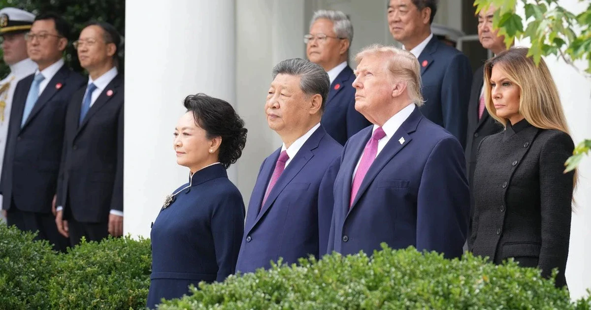 Tổng thống Mỹ Donald Trump đón Chủ tịch Trung Quốc Tập Cận Bình tại Nhà Trắng