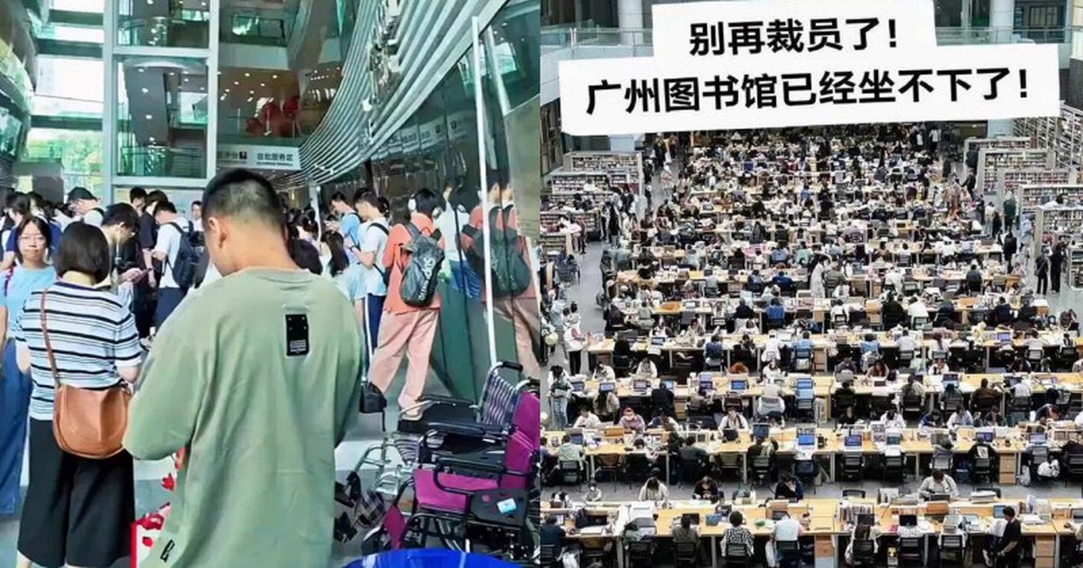 Thư viện Quảng Châu 4.000 chỗ kín ghế sau nửa t...