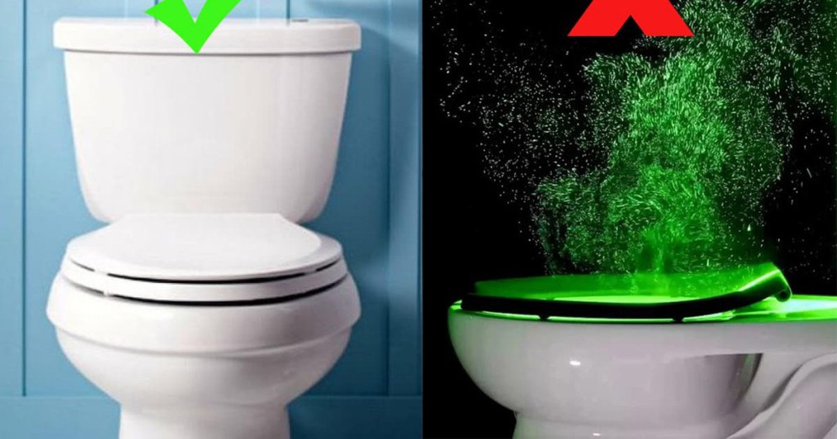 Đậy nắp bồn cầu có tác dụng gì?