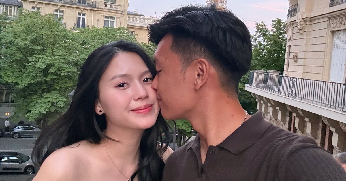 Người đẹp Tuyên Quang khoe nhan sắc mẹ 2 con rạng rỡ trong chuyến du lịch châu Âu với trung vệ Thành Chung