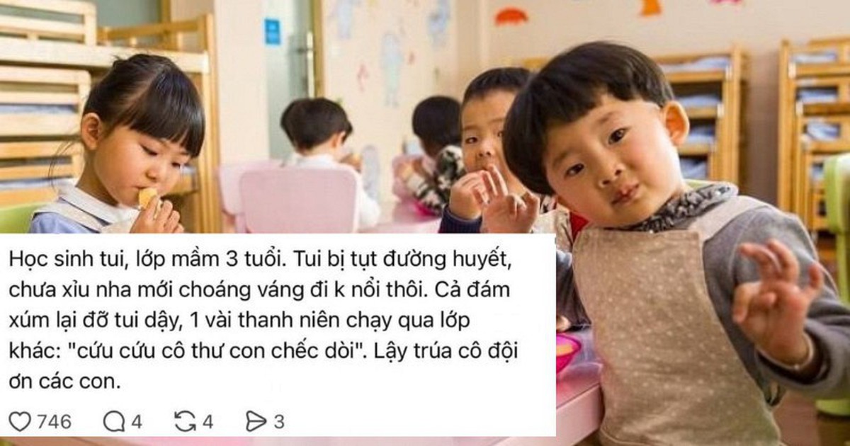 Cô giáo mầm non suýt ngất xỉu trong lớp, phản ứng của học sinh khiến ai nấy cười ngất: Quá đáng yêu, quá ấm áp!