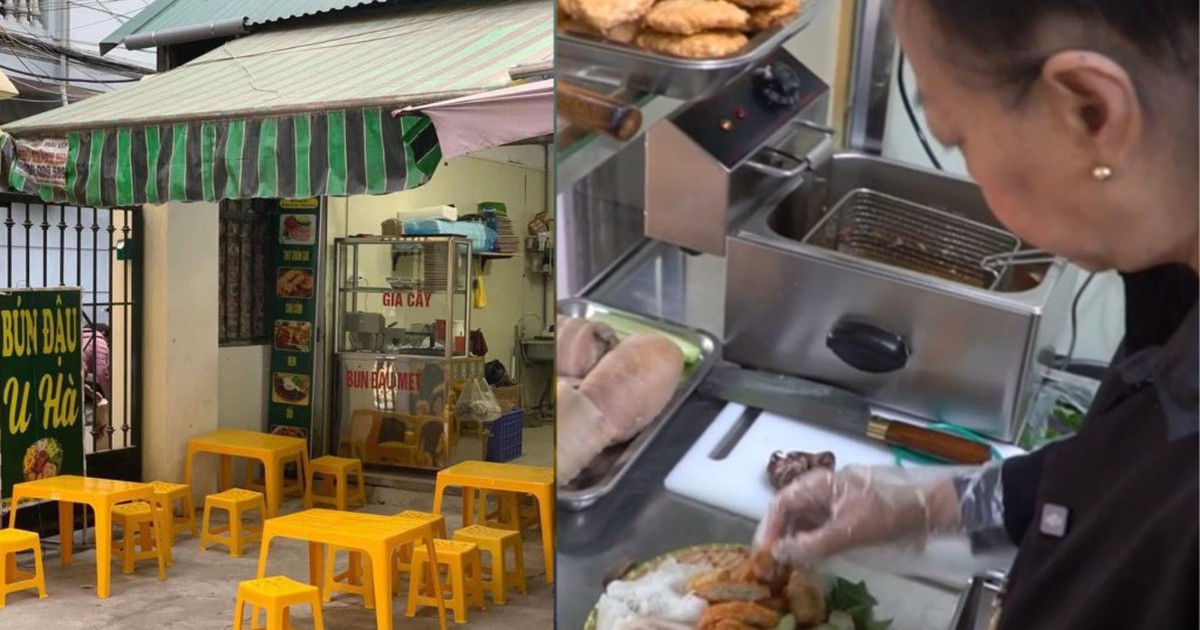 Nữ NSƯT đình đám U70 bán bún ở đường Hồng Mai, Hà Nội